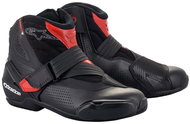 ALPINESTARS boots SMX-1 R VENTED, black/red, perforated lining, 2025, size 45 - Motorcycle Shoes
