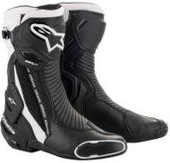 ALPINESTARS boots SMX PLUS 2, black/white, 2025, size 48 - Motorcycle Shoes