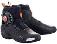 ALPINESTARS boots SP-2, black/white/fluo red, 2025, size 45 - Motorcycle Shoes
