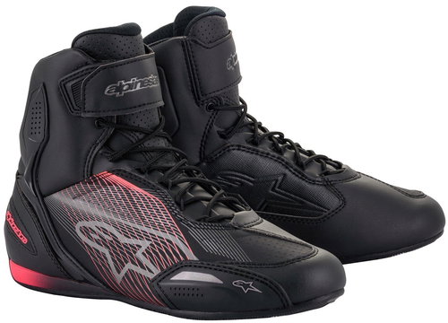 ALPINESTARS boots STELLA FASTER-3, women's, black/silver/pink, 2024, size 38 - Motorcycle Shoes - Main image