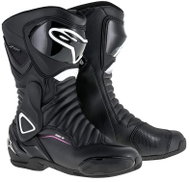 ALPINESTARS boots STELLA S-MX 6 DRYSTAR, women, black/white/purple, 2024, size 40 - Motorcycle Shoes