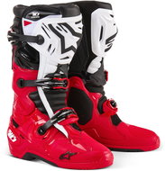 ALPINESTARS TECH 10 Enduro boots, red/black/white, 2025, size 49,5 - Motorcycle Shoes