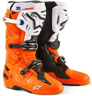 ALPINESTARS TECH 10 Enduro boots, fluo orange/black/white, 2025, size 49,5 - Motorcycle Shoes