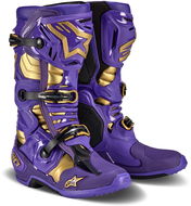 ALPINESTARS boty TECH 10 limitovaná edice CHAMP, fialové/zlaté, 2024, vel. 42 - Boty na motorku