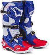 ALPINESTARS boots TECH 10 limited edition UNION REDBUD MX, red/blue/white/black, 2024, size 42 - Motorcycle Shoes