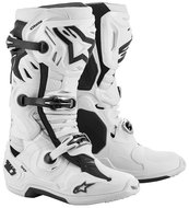 ALPINESTARS boots TECH 10 SUPERVENTED, perforated, white, 2025, size 42 - Motorcycle Shoes