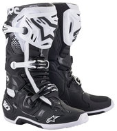 ALPINESTARS boots TECH 10, black/white, 2025, size 47 - Motorcycle Shoes