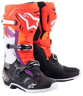 ALPINESTARS boots TECH 10, orange/yellow/purple/white/black, 2025, size 47 - Motorcycle Shoes