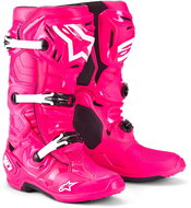 ALPINESTARS boots TECH 10, pink/black/white, 2025, size 49,5 - Motorcycle Shoes