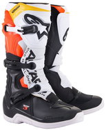 ALPINESTARS boots TECH 3, black/white/red/yellow fluo, size 40,5 - Motorcycle Shoes