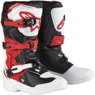 ALPINESTARS boty TECH 3S YOUTH, dětské, bílé/černé/červené, 2025 - Boty na motorku