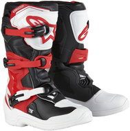 ALPINESTARS boots TECH 3S YOUTH, children's, white/black/red, 2025, size 40,5 - Motorcycle Shoes