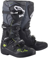 ALPINESTARS boots TECH 5, black/grey/yellow fluo, 2025, size 48 - Motorcycle Shoes