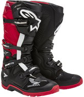 ALPINESTARS boots TECH 7 Enduro DRYSTAR HONDA collection, black/red, 2025, size 43 - Motorcycle Shoes