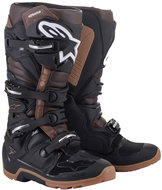ALPINESTARS TECH 7 Enduro boots, black/dark brown, 2025, size 45,5 - Motorcycle Shoes