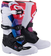 ALPINESTARS boots TECH 7 S, children's, white/black/red/blue/purple, 2025, size 42 - Motorcycle Shoes