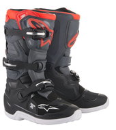 ALPINESTARS boots TECH 7 S, children's, black/grey/orange fluo, 2025, size 39 - Motorcycle Shoes