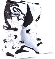 ALPINESTARS boots TECH 7, white/black, 2025, size 44,5 - Motorcycle Shoes