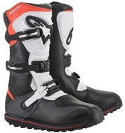ALPINESTARS TECH TRIAL boots, black/grey/white/fluo red, 2025, size 38 - Motorcycle Shoes