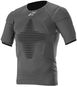 ALPINESTARS termotriko s krátkým rukávem a protektory ROOST BASE, antracit černá, 2025, vel. L/XL - Termoprádlo
