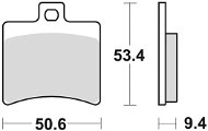 Braking brzdové doštičky (semi-metalická zmes SM1) (2 ks) M501 – 166 - Brzdové doštičky na motorku