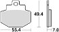 Braking brzdové doštičky (semi-metalická zmes SM1) (2 ks) M501 – 173 - Brzdové doštičky na motorku