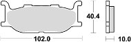 Braking brzdové destičky (semi-metalická směs SM1) (2ks) M501-139 - Motorbike Brake Pads