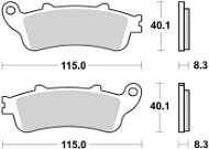 Braking brzdové doštičky (semi-metalická zmes SM1) (2 ks) M501 – 158 - Brzdové doštičky na motorku