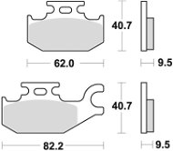 Braking brzdové destičky (semi-metalická směs SM1) (2ks) M501-168 - Motorbike Brake Pads