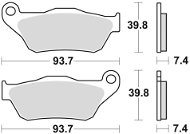 Braking brzdové doštičky (semi-metalická zmes SM1) (2 ks) M501 – 192 - Brzdové doštičky na motorku