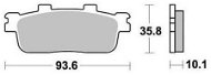 Braking brzdové destičky (semi-metalická směs SM1) (2ks) M501-196 - Motorbike Brake Pads