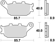 Braking brzdové destičky (semi-metalická směs SM1) (2ks) M501-135 - Motorbike Brake Pads