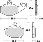 Braking brzdové destičky (semi-metalická směs SM1) (2ks) M501-145 - Motorbike Brake Pads