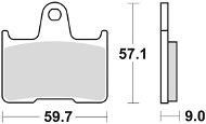 Braking brzdové destičky (semi-metalická směs SM1) (2ks) M501-174 - Motorbike Brake Pads