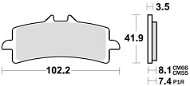Braking brzdové destičky (semi metalická směs CM66) (2ks) M501-305 - Motorbike Brake Pads