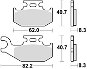 Braking brzdové destičky (sinterová směs CM44) (2ks) M501-264 - Motorbike Brake Pads