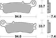 Braking brzdové destičky (sinterová směs CM44) (2ks) M501-363 - Motorbike Brake Pads