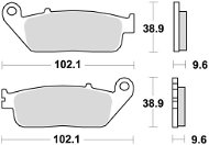 Braking brzdové doštičky (sinterová zmes CM55) (2 ks) M501 – 207 - Brzdové doštičky na motorku