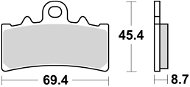 Braking brzdové destičky (sinterová směs CM55) (2ks) M501-236 - Motorbike Brake Pads