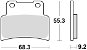 Braking brzdové doštičky (sinterová zmes CM55) (2 ks) M501 – 232 - Brzdové doštičky na motorku