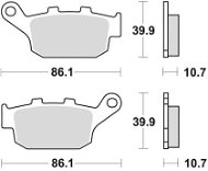 Braking brzdové doštičky (sinterová zmes CM56) (2 ks) M501 – 272 - Brzdové doštičky na motorku