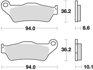 Braking brzdové destičky (sinterová směs CM56) (2ks) M501-279 - Motorbike Brake Pads