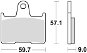 Braking brzdové doštičky (sinterová zmes CM56) (2 ks) M501 – 284 - Brzdové doštičky na motorku
