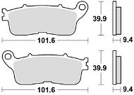 Braking brzdové destičky (sinterová směs CM56) (2ks) M501-290 - Motorbike Brake Pads
