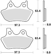 Braking brzdové destičky (sinterová směs CM77) (2ks) M501-335 - Motorbike Brake Pads