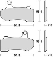 Braking brzdové destičky (sinterová směs CM77) (2ks) M501-337 - Motorbike Brake Pads