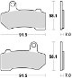 Braking brzdové doštičky (sinterová zmes CM77) (2 ks) M501 – 337 - Brzdové doštičky na motorku