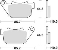 Braking brake pads (CM88 sinter compound) (2pcs) M501-340 - Motorbike Brake Pads