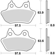 Braking brzdové destičky (sinterová směs CM88) (2ks) M501-342 - Motorbike Brake Pads