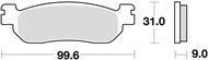 Braking brzdové destičky (sinterová směs P30) (2ks) M501-317 - Motorbike Brake Pads